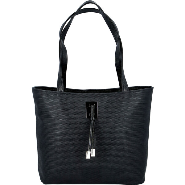 Veľká čierna vzorovaná dámska kabelka cez rameno - Ellis Huyen JR 11234394