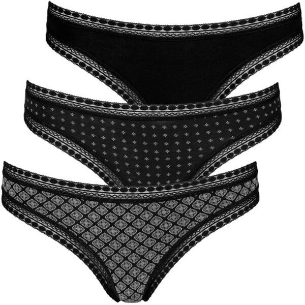 LASCANA Tangá sivá / čierna 66171581