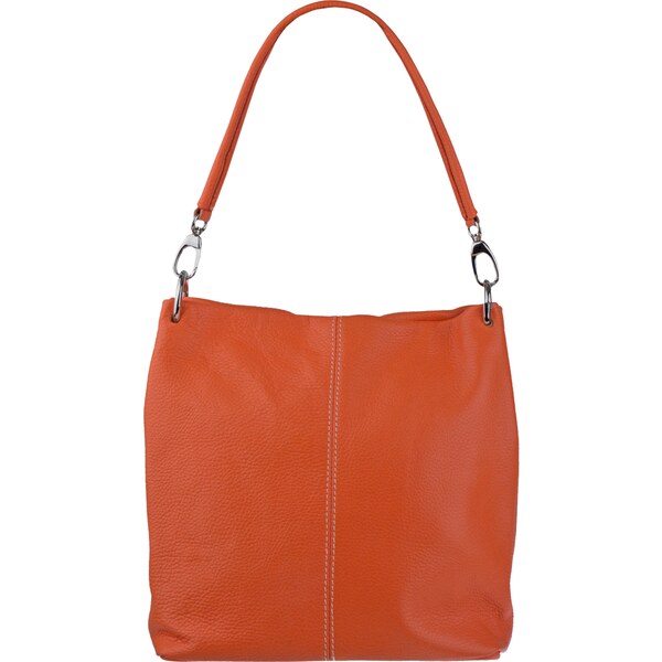 Oranžová kožená talianska kabelka Fiora Arancione Chiaro NovaKabelka 22200986