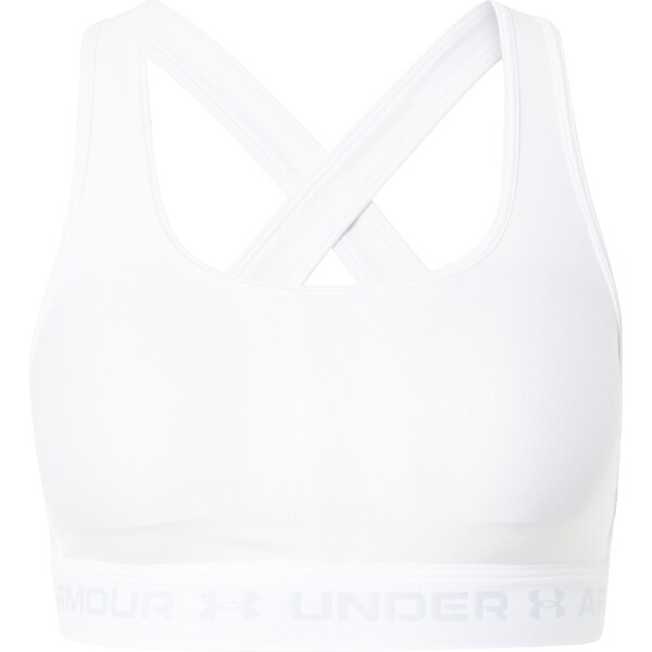 UNDER ARMOUR Športová podprsenka sivá / biela 64338893