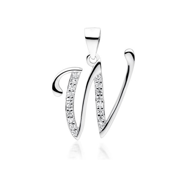 Olivie PÍSMENO W strieborný prívesok 4973 22287998