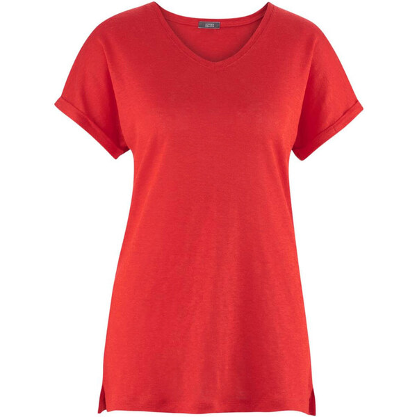 Glara Dámske letné tričko z lanu 22235501