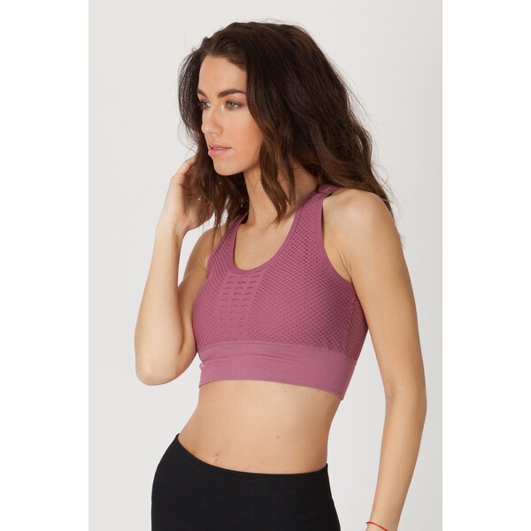 Naine Športová vystužená podprsenka Farba: Staroružová, Veľkosť: XS 35811258