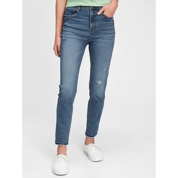 GAP Dievčenské džínsy high rise skinny stretch 679612-00 66268775