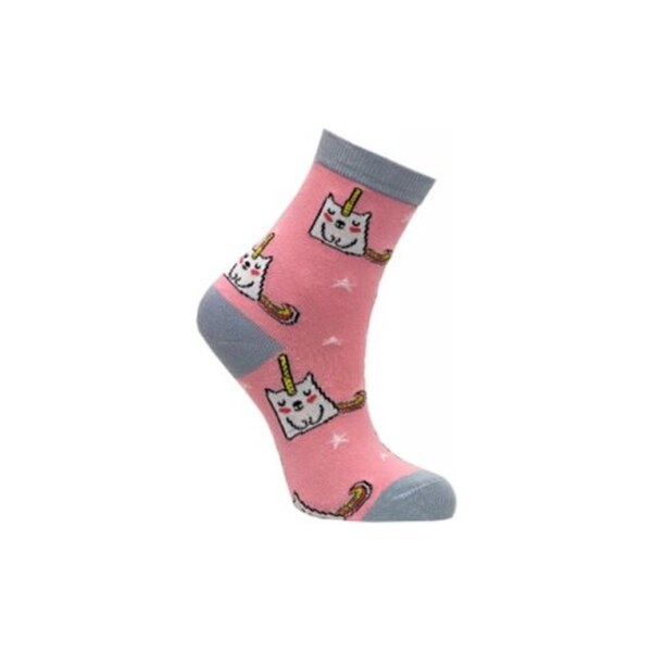 Detské obrázkové ponožky Aura.Via Mačička meruňková (85% bavlna) 46771087