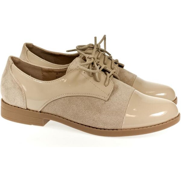 SS Dámske béžové poltopánky BEATRIX 22439540