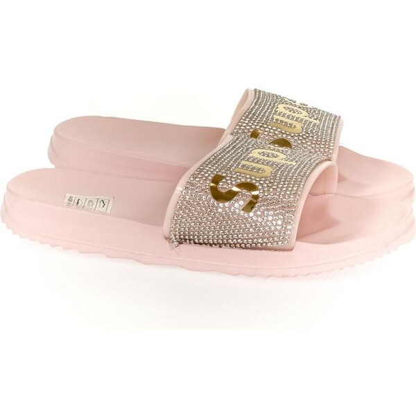 JOHN-C Detské ružovo-zlaté šľapky SUPER 22439563