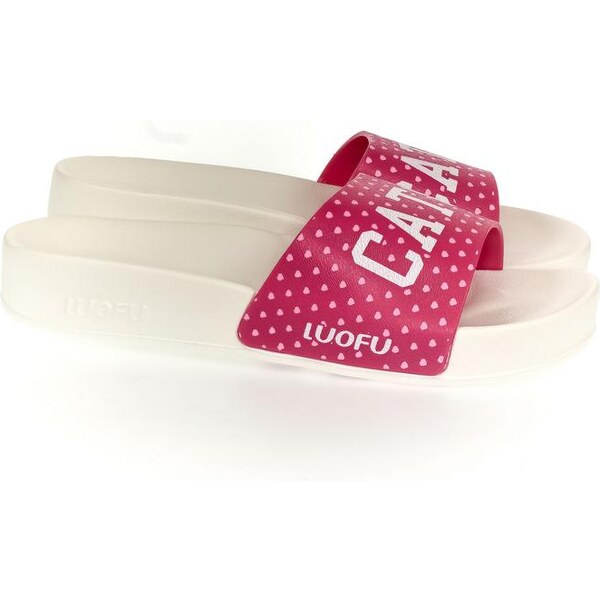 WINK Dámske bielo-ružové šľapky CATCH 22439577