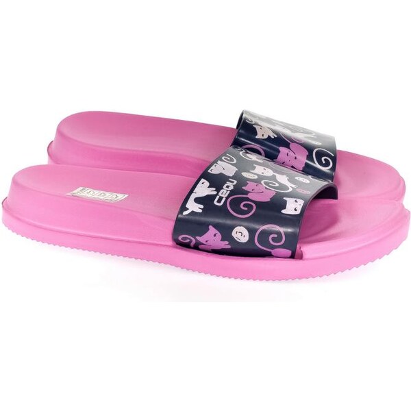 JOHN-C Detské ružovo-modré šľapky MURA 22439575