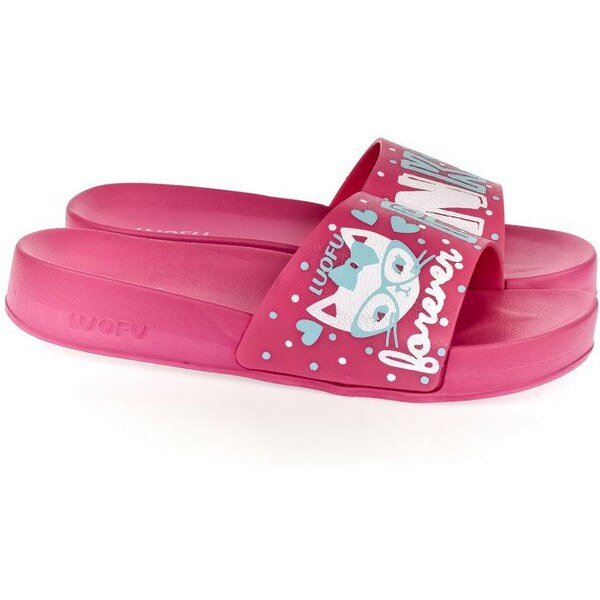 WINK Dámske tmavo-ružové šľapky PARRI 22439587