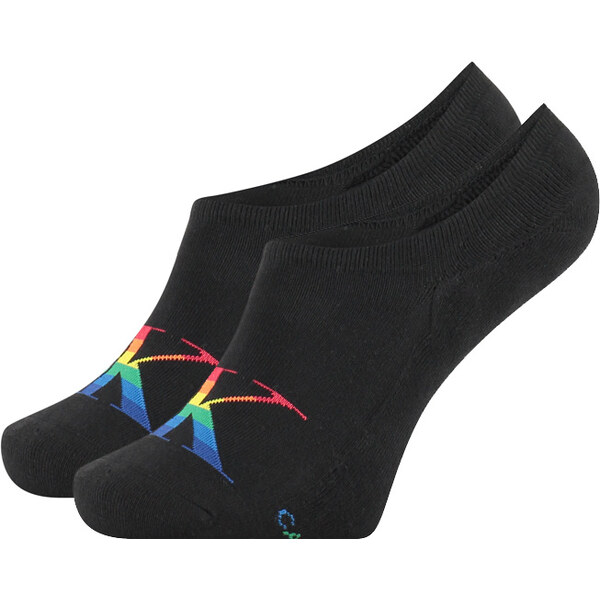 CALVIN KLEIN - CK jeans logo black neviditeľné ponožky - pride edition 22455646