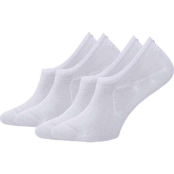 TOMMY HILFIGER - 2PACK biele neviditeľné ponožky 58990474