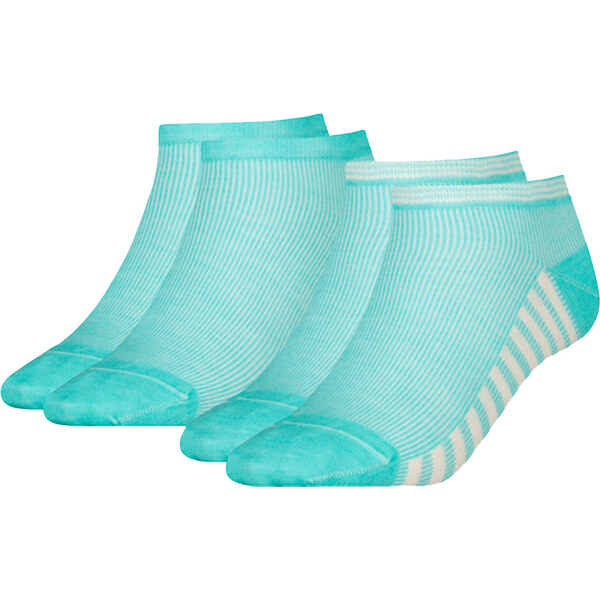 TOMMY HILFIGER - 2PACK summer stripes mint combo členkové ponožky 22486499