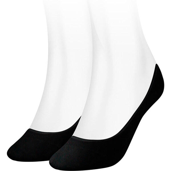 TOMMY HILFIGER - 2PACK čierne neviditeľné ponožky 22502393