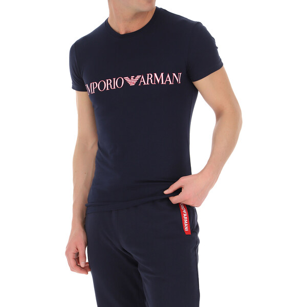 Pánske tričko 111035 1P516 00135 námornícka modrá - Emporio Armani 25436270