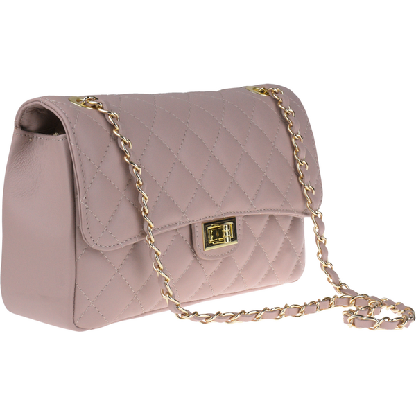 Ružová kožená talianska crossbody kabelka Eliana Rosa NovaKabelka.sk 65803965