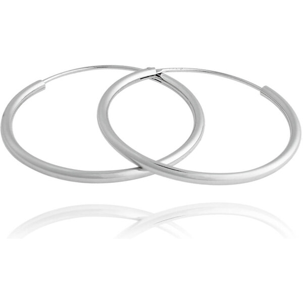 JVD Nadčasové strieborné okrúhle náušnice SVLE0208XD500 2,5 cm 66578333