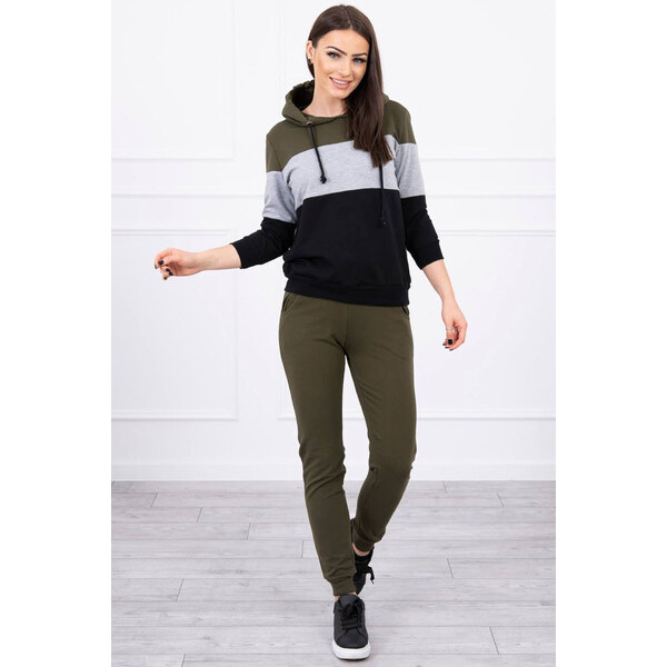 Glara Dámsky trojfarebný teplákový set 22537348