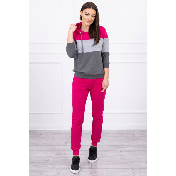 Glara Dámsky trojfarebný teplákový set 22537344