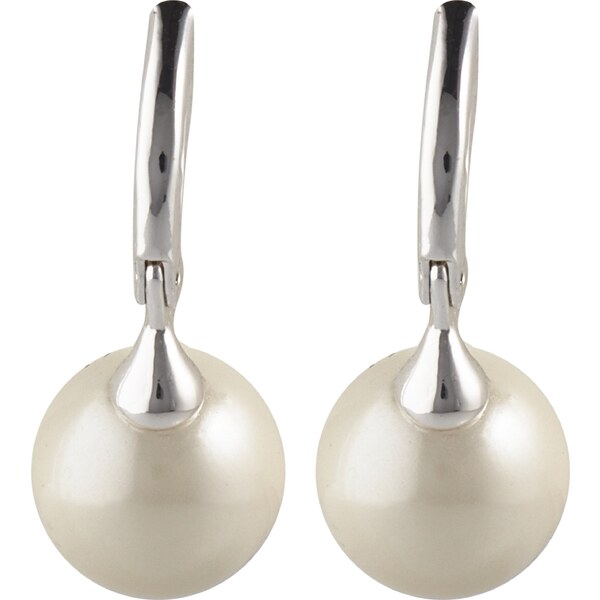 Lauren Ralph Lauren Náušnice strieborná / perlovo biela 54225123