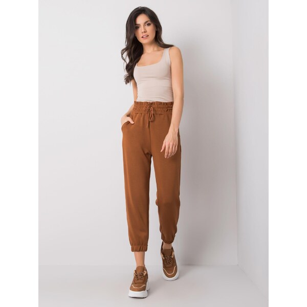 RUE PARIS Sweatpants-217-DR-25472.73-brown 64664013