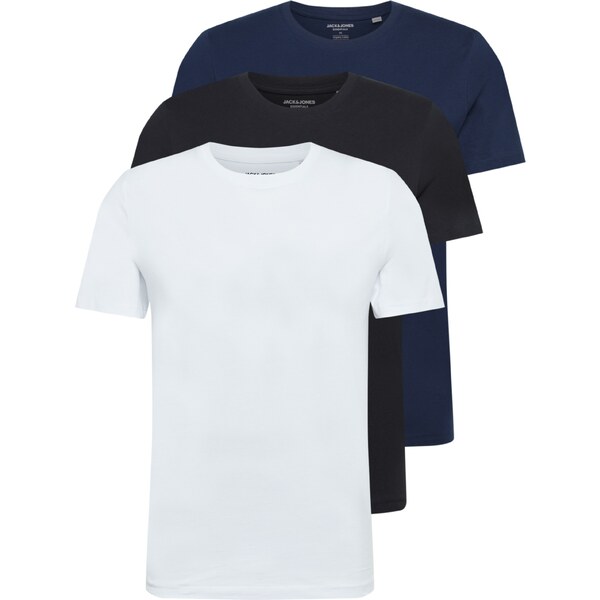 JACK & JONES Tričko tmavomodrá / čierna / biela 25334189