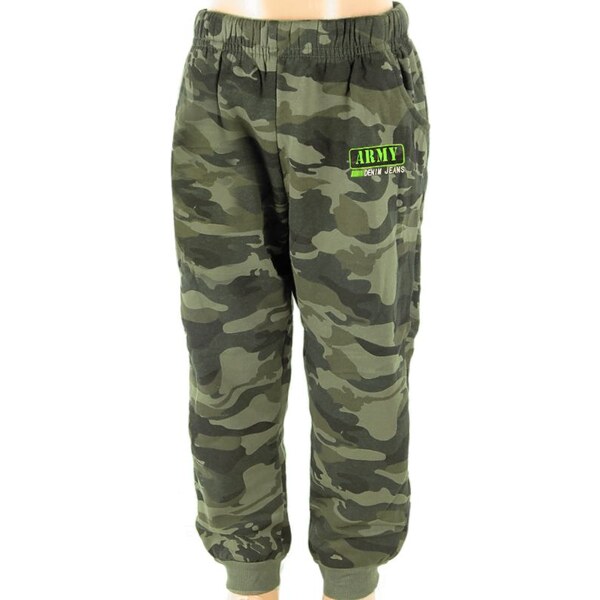 Maskáčové tepláky pre väčšie deti Army 22668755