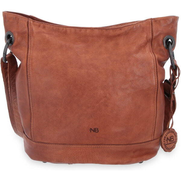 Kožená kabelka crossbody Noelia Bolger koňaková NB 2089 KO 22275027
