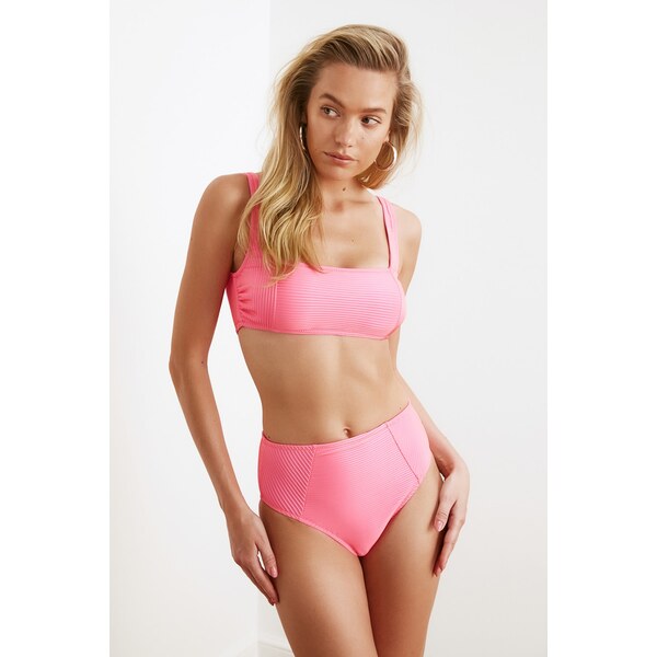 Trendyol Bikini Bottom - Pink - Plain 55255142