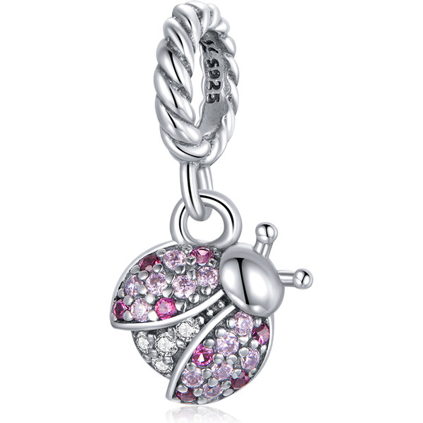 Emporial strieborný prívesok Trblietavá lienka 42116026