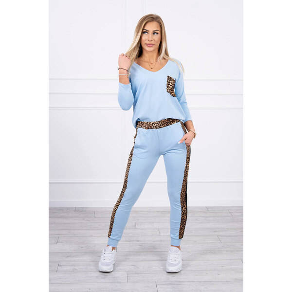 MladaModa Tepláková súprava s panterovým motívom model 0068 22733111