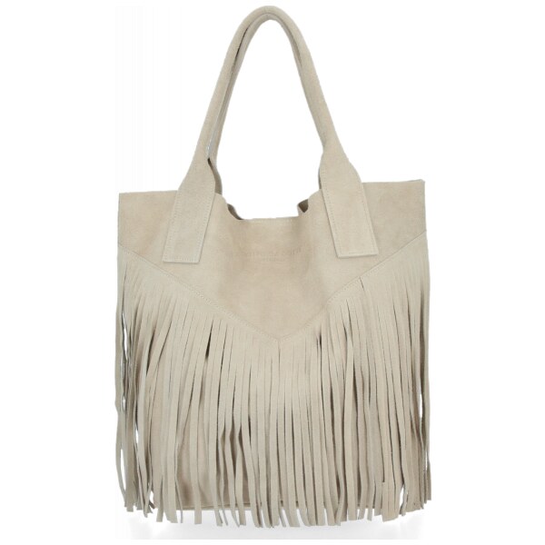 Dámska kabelka shopper bag Vittoria Gotti béžová VPOS9 64296096