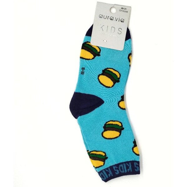 Detské obrázkové ponožky Aura.Via - Modré (85% bavlna) 46771115