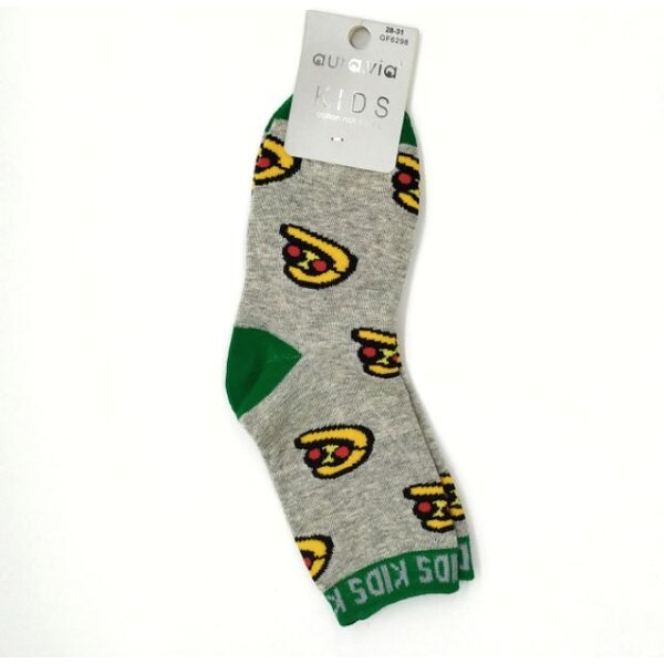 Detské obrázkové ponožky Aura.Via - Šedé (85% bavlna) 46771118