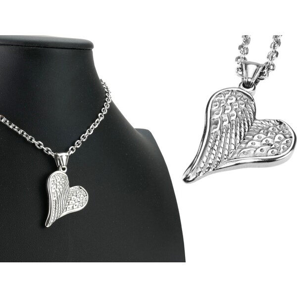 CITY STORM Retiazka s príveskom strieborné anjelské krídla v tvare 66889344