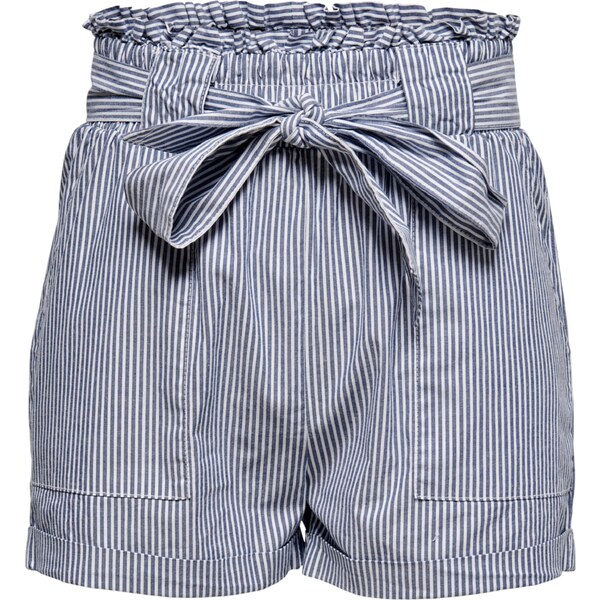 ONLY Nohavice Smilla modrosivá / biela 32481509