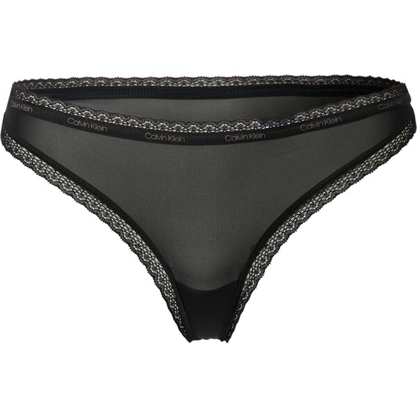Calvin Klein Underwear Tangá svetlosivá / čierna 24774796
