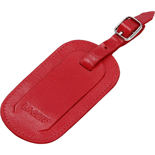 Lagen Kožená visačka na kufor 290010 červená 48797252