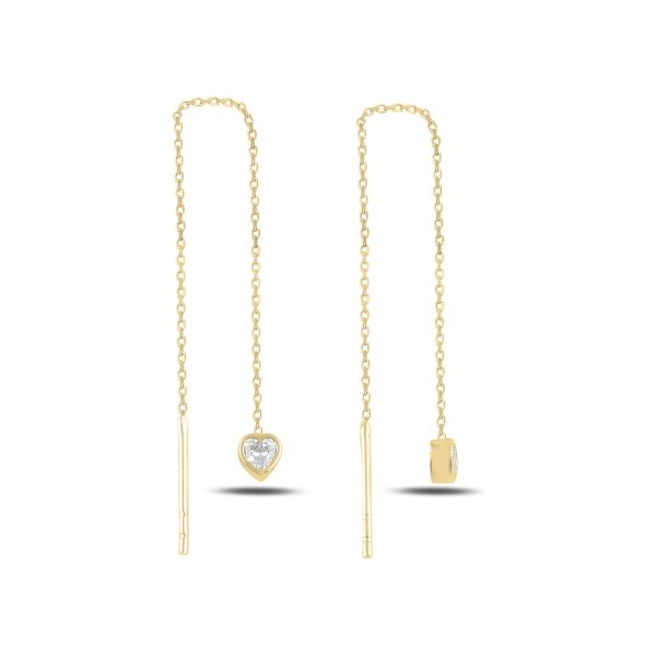 Olivie Retiazkové náušnice SRDCE GOLD 5044 23361071