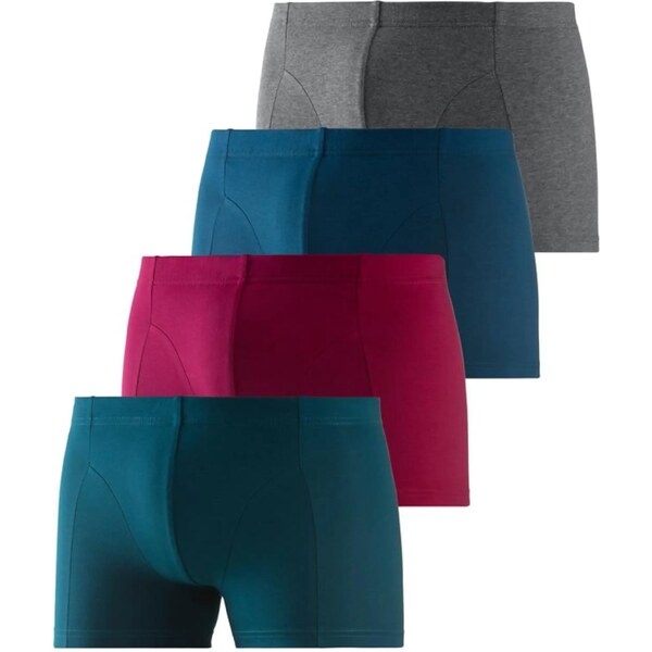 BENCH Boxerky modrá / sivá / petrolejová / tmavoružová 54223808