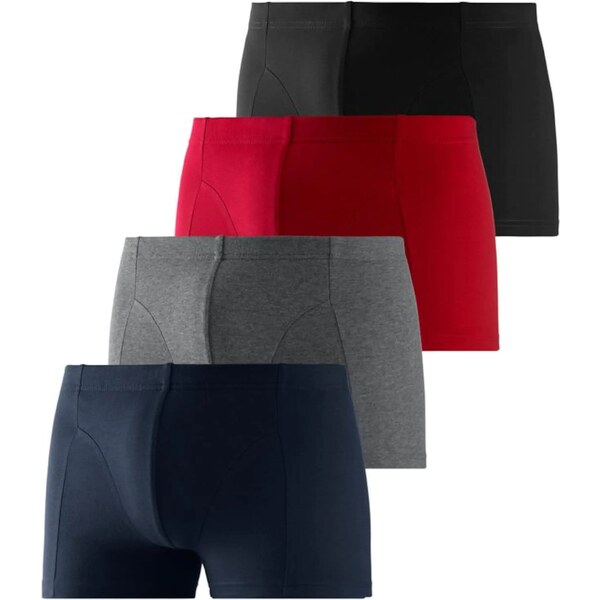 BENCH Boxerky námornícka modrá / sivá / červená / čierna 54223826