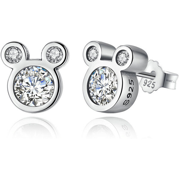 Olivie Strieborné náušnice MOUSE 5053 23361083