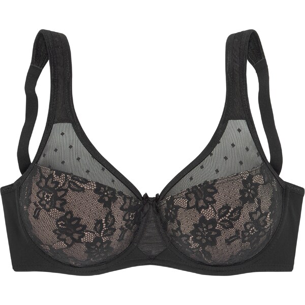 NUANCE Zmenšujúca podprsenka čierna / biela 58337038