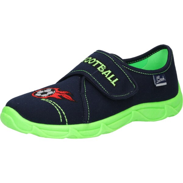 BECK Papuče Football tmavomodrá / svetlozelená / červená / čierna / 66171585