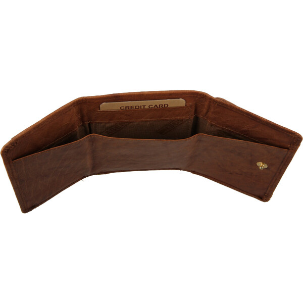 Lagen Dámska kožená peňaženka W-22030 (malá peňaženka) koňak 9098058