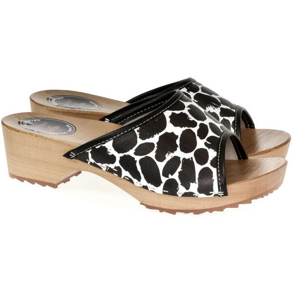 JOHN-C Dámske kožené dreváky ZEBRA 23100890