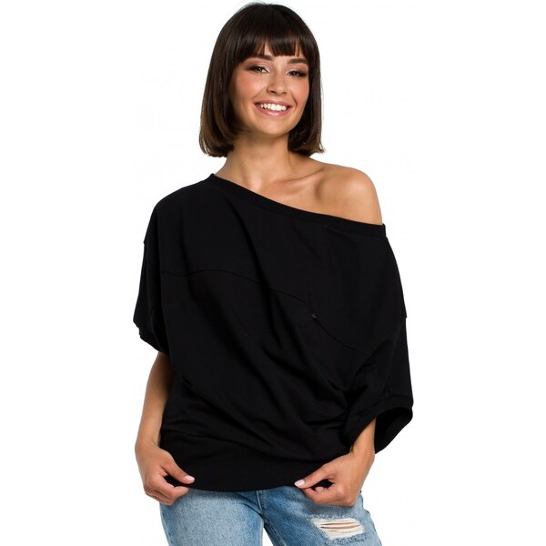 BeWear B079 Blúzka nadmernej veľkosti so zavinovacími detailmi - 35532479