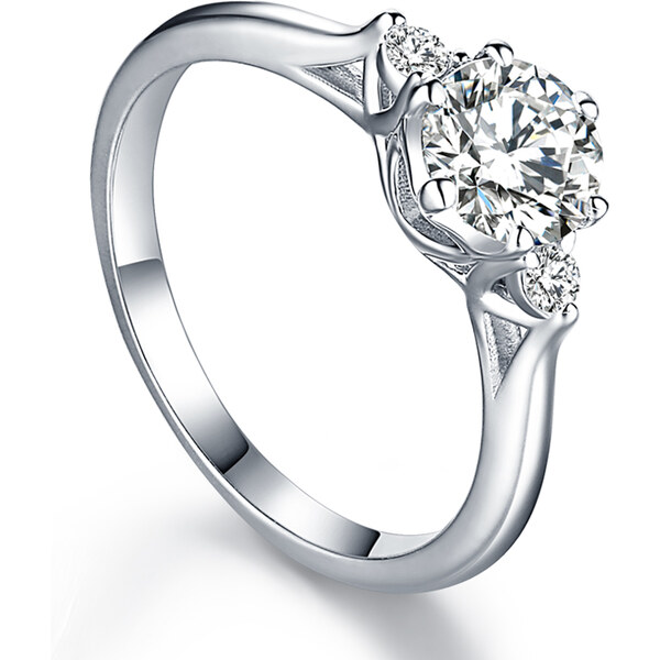 Olivie Zásnubný strieborný prsteň BEVERLY 5081 23361111