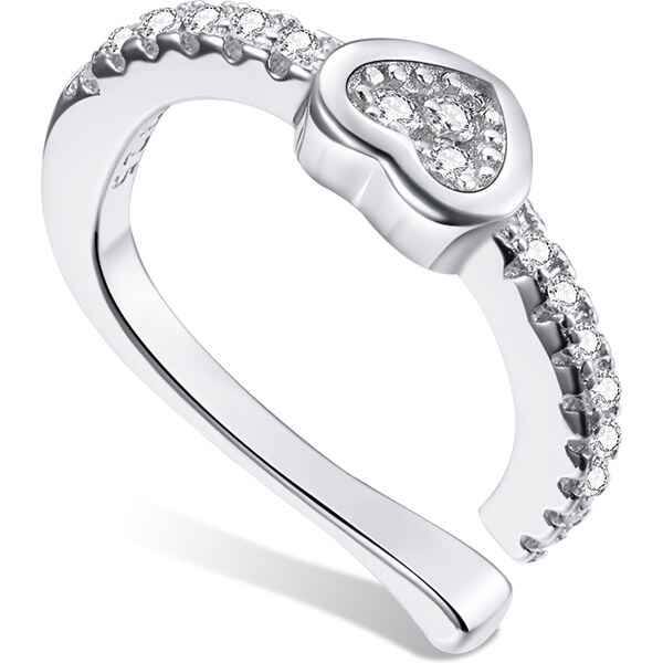 Olivie Strieborná záušnica SRDCE 5083 23361113