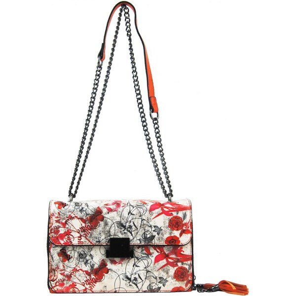 SARA MODA Crossbody dámska kabelka na retiazke s potlačou 6257 23272574